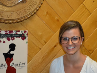 Stephanie Roberts a fourth-year Bachelor of Nursing Student and President of MUN Nursing Society, is the Planning Coordinator of the Red Dress Event along with Charity Drove. Melissa Wong/Kicker