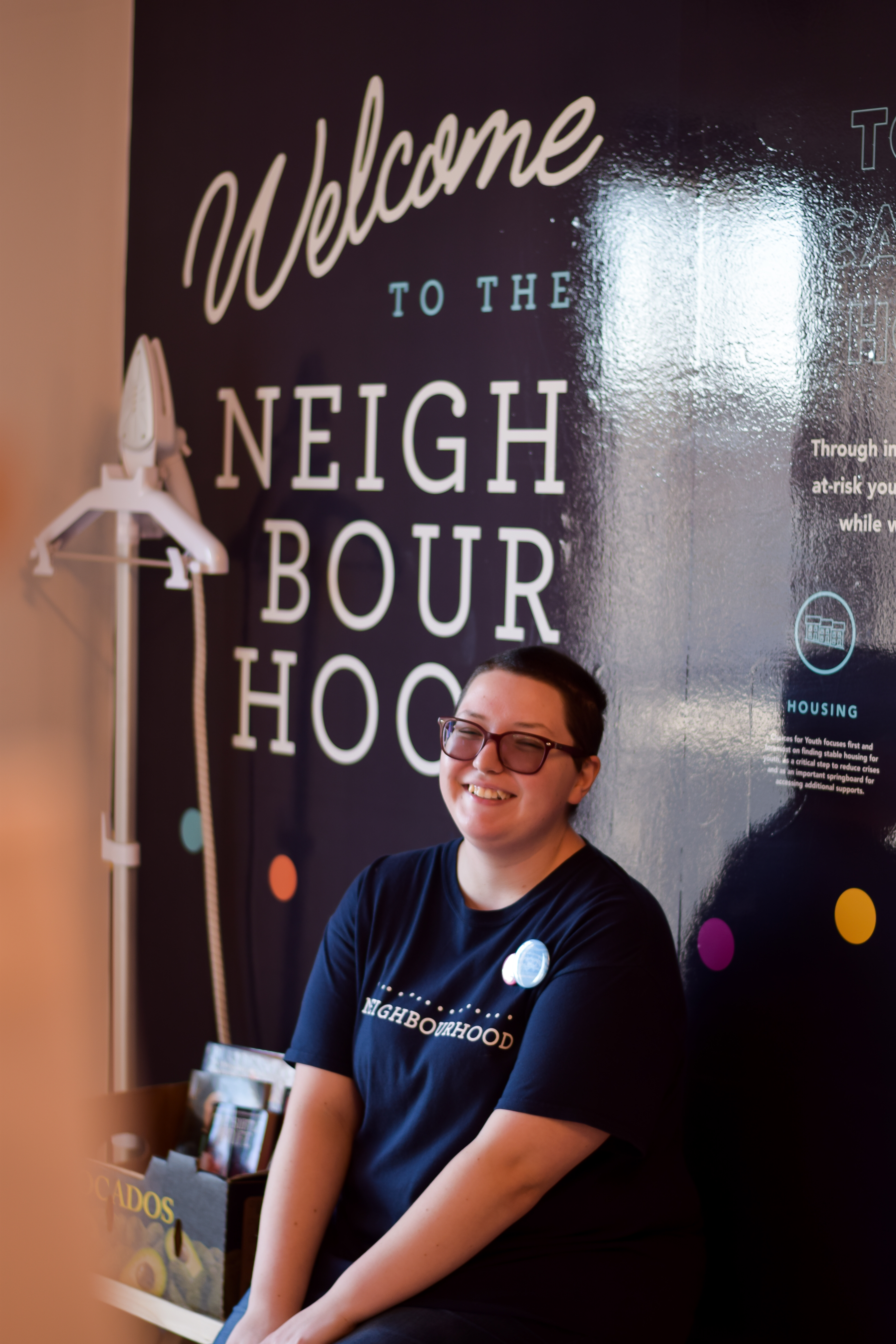 Kim Hamlyn began working for the thrift store, Neighbourhood, when it opened in August. Neighbourhood is a Choices for Youth social enterprise. Ashley Sheppard/Kicker 
