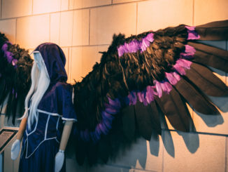 The cosplay community in town has many FaceBook pages promoting peoples work. This costume was made by Mad Maddox Cosplay, the wings are controlled electronically and is able to open and close. Mugford/Kicker.