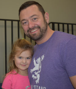Councillor Jamie Korab took his 5-year-old daughter, Kendra, to Movie it, Family Fun Day. His 5-month-year-old child could not make the trip. They attended Family Fun last year and enjoyed it. Melissa Wong/Kicker