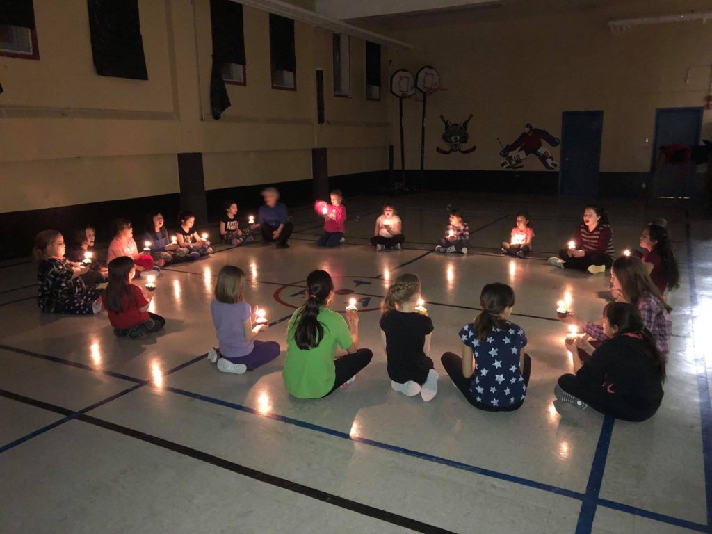The Cartwright girl guide unit has been meeting up for four weeks, all 21 girls are eager to learn more as the program continues. Submitted photo. 