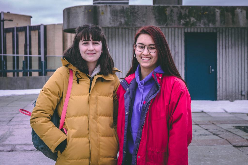 Chloe Puddester (left) and Allison Jeon (right) are two of the five Holy Heart students that are spearheading the climate strike here in St. John's. The event will take place Friday, March 15 at Memorial University. 
