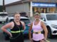 Runners Jessica Baker (left) and Victoria Barry (right) are members of the Sisters and Fitness running group. The groups membership has increased over the past few months.