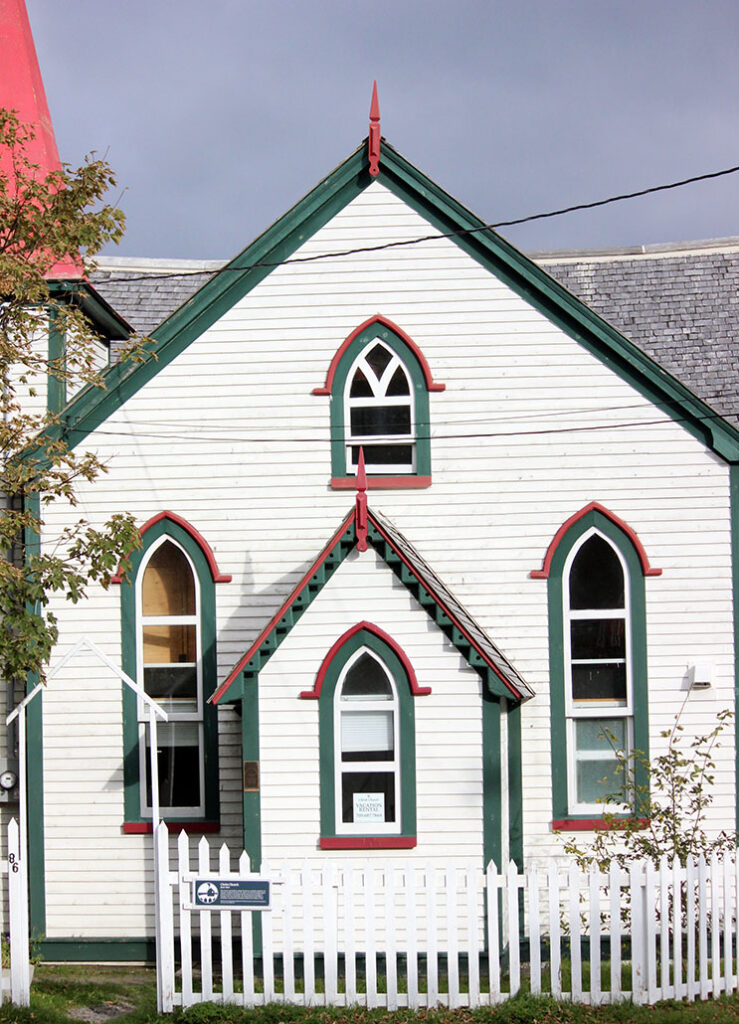 A local church now serves as a vacation rental property in St. John's, NL.