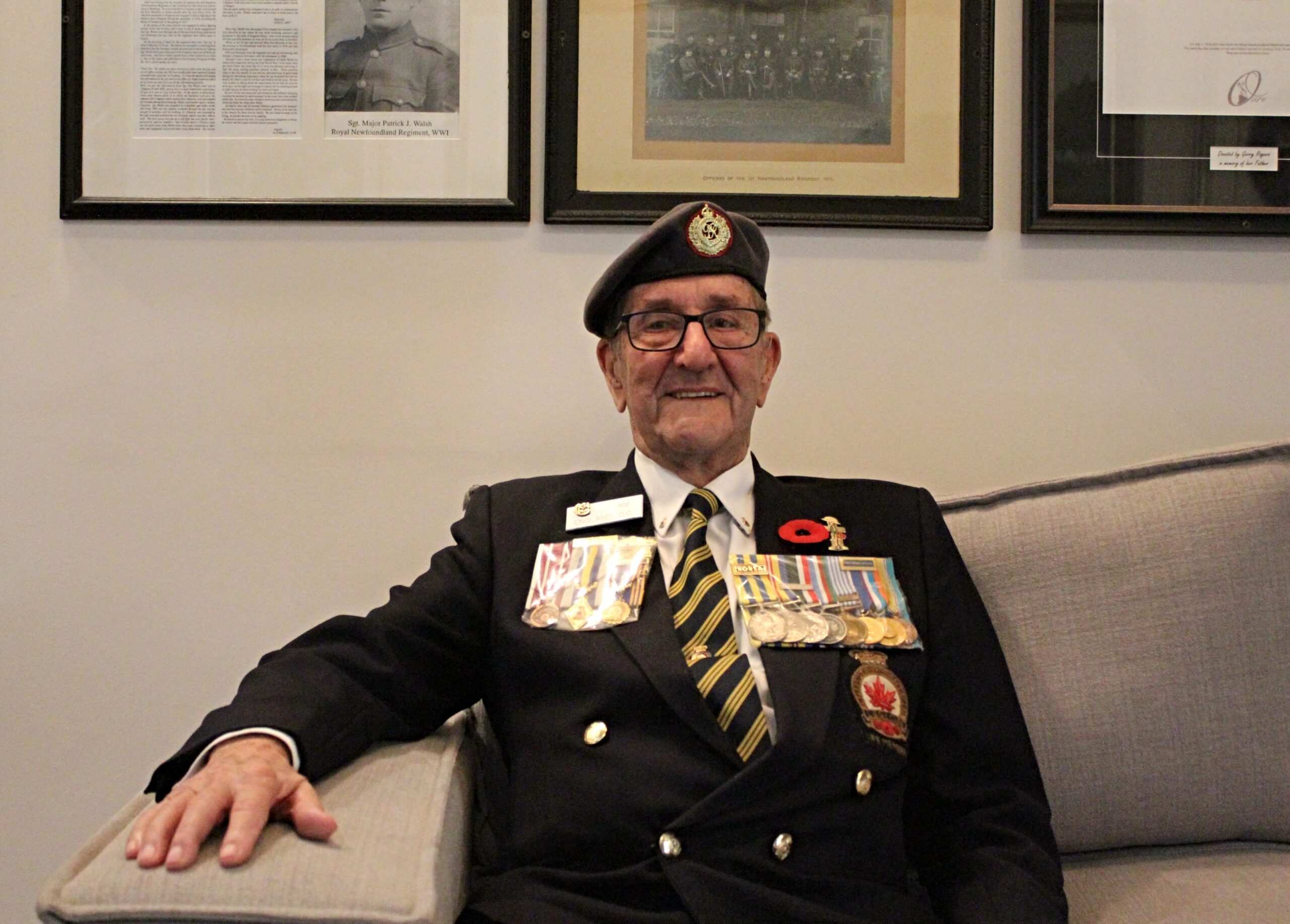 Doug England is a Korean-war veteran and has been a member of the Royal Canadian Legion since 1960. He says Remembrance day is a good day for him to think of his fellow comrades. Chantel Murrin/Kicker
