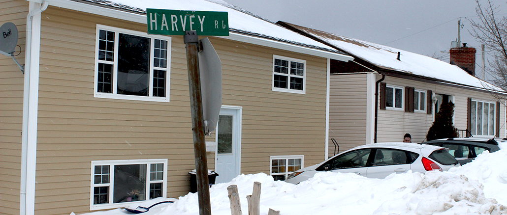 Harvey Road is a designated side street in Corner Brook. Hutchings and Park say that their street is left untouched during heavy snowfalls despite it being next to a street with priority plowing.