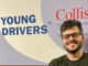 Nick Penney, a general manager at Young Drivers of Canada. Standing in front of a background with Young Drivers logo in the back.