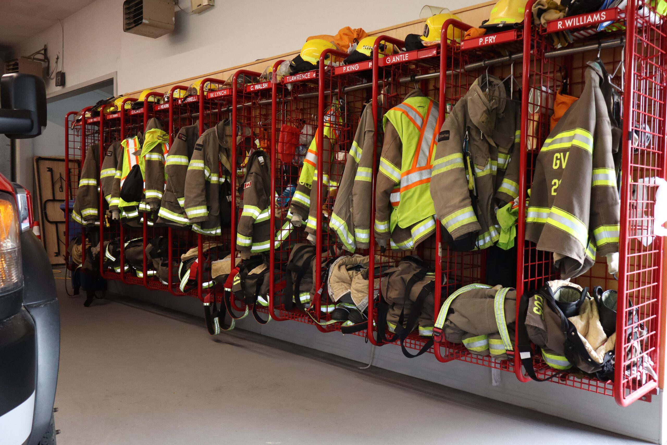 Image shows firefighter gear